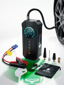 Auxiliar Partida Bateria Compressor Ar Emergência Portátil Auxiliar De Partida Bateria Veicular Com Compressor De Ar, Floots Portátil Compressor Ar 10000mah Veicular Several Importados