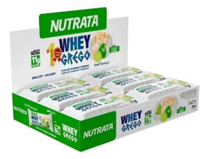 Whey Grego Bar Caixa 12 Unidades Nutrata – Diversos Sabores Sabor Torta de Limão