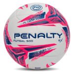 Bola De Futsal Rx 500 Xxiii Cor Branco Rosa E Azul Penalty