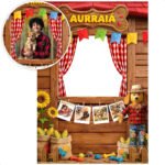Painel Festa Junina Para Fotos Interativo Decoração Arraiá 1,50×2,20m Em Tecido Sublimado Criatema