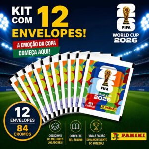 84 Figurinhas Copa Do Mundo 2026 12 Envelopes 84 Cromos