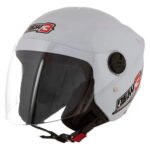 Capacete Moto Aberto Pro Tork New Liberty Three Branco Tamanho 58 Desenho Solid Viseira Cristal