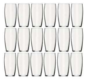 Copos Vidro Oca Nadir 300ml Transparente Drink Vitamina 18un Transparente