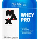 Whey Protein 1kg Whey Pro Max Titanium Sabor Morango BCAA e Aminoácidos