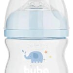 Mamadeira Easy Flow Anticólica +0 Meses 120ml – Buba Cor Elefante Azul Nuvem