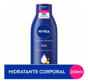 Loção hidratante 72h Nivea Cuidado Corporal Milk 200mL