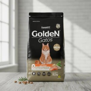 Ração Golden Gatos Adultos Castrados Salmão 10kg