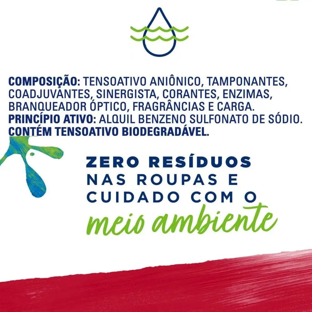 Sabão em pó Omo com melhor custo por lavagem para a máquina de lavar