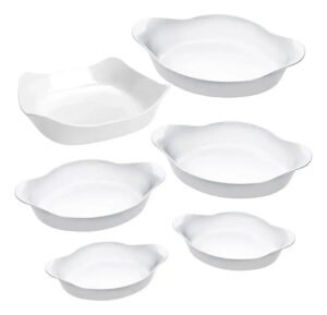 Marinex Conjunto De Assadeiras Opaline 6 Peças Branco
