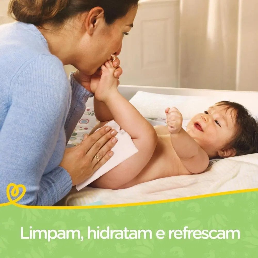 Lenços Umedecidos Pampers Aroma de Aloe Vera, 192 Unidades