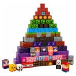 Kit 80 Blocos Magnéticos Menino Peças Para Montar Construção Imã Brinquedo Educativo Empilhamento Cubo Infantil Adidi Dêda