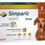 Antipulgas Simparic Zoetis 20mg Para Cães 5-10kg 3 Comprimidos