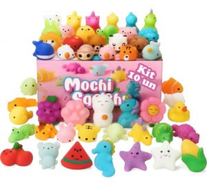 Kit 10 Squishy Mochi Bichinhos Macios De Apertar Antiestresse Brinquedo Sensorial Relaxante Criativo Para Crianças E Adultos Diversão Garantida Tendência Popular TikTok Brasiliana Tech