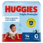 Fraldas Huggies Tripla Proteção G 14 unidades