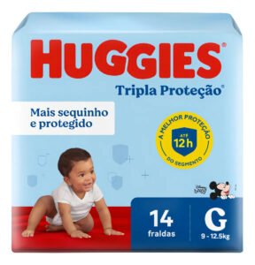 Fraldas Huggies Tripla Proteção G 14 unidades
