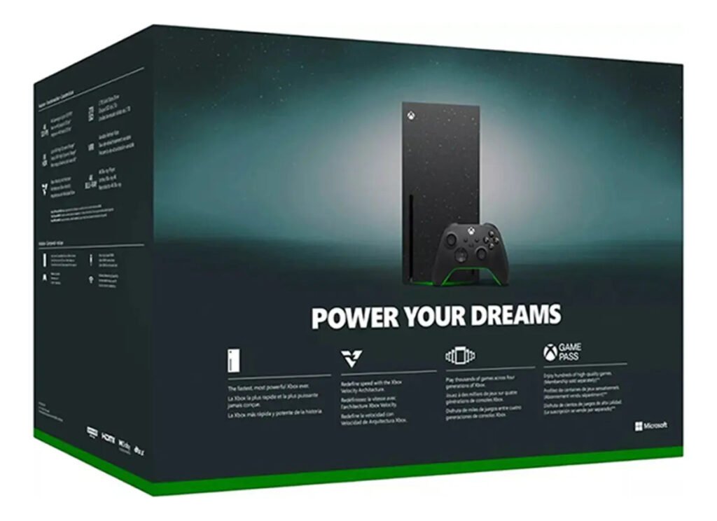 Console Microsoft Xbox Series X 2TB, Preto, para Jogos