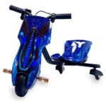 Triciclo Elétrico Drift Infantil 36v 250w Motor Brushless Bluetooth Luz Led Com Capacete E Joelheira Presente Para Menino E Menina
