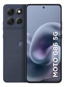 Smartphone Motorola Moto G86 5g – 256gb 24gb (8gb Ram+16gb Ram Boost) Tela 1.5k Poled, 50mp Sony Camera Ois Moto Ai, Videos Em 4k, Ip68 + Ip69 – Grafite