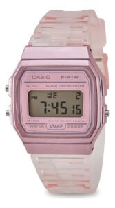 Relógio Pulseira Casio Collection F91WS-4D Rosa