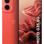 Smartphone Motorola Moto G35 5g – 256gb 12gb (4gb Ram+8gb Ram Boost) E Camera 50mp Com Ai Nfc Tela 6.7 Com Superbrilho – Coral – Vegan Leather