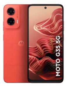 Smartphone Motorola Moto G35 5g – 256gb 12gb (4gb Ram+8gb Ram Boost) E Camera 50mp Com Ai Nfc Tela 6.7 Com Superbrilho – Coral – Vegan Leather