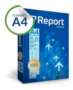Papel Sulfite A4 75g Cor Azul Premium Resma 500 Folhas Report 20lb