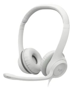 Headset Logitech H390 Usb Controle De Volume Mute Branco