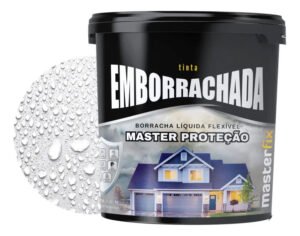 Tinta Emborrachada Masterfix 20kg Impermeável Flexível Acabamento Fosco Cor Branco