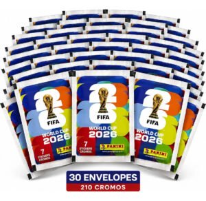 Copa Do Mundo Fifa 2026 – Kit Com 30 Envelopes Panini Oficial (210 Cromos) Copa Do Mundo 2026