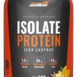 Whey Isolado New Millen Isolate Protein Pó 900g Pote Sabor Pessego Com Manga
