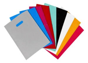 Sacola Boca De Palhaço 20×30 100 Unidades Sacolinha P/ Lojas Cor Prata Liso