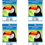 Papel Fotográfico A4 Glossy Inkjet 115g 200 Un. Masterprint Branco