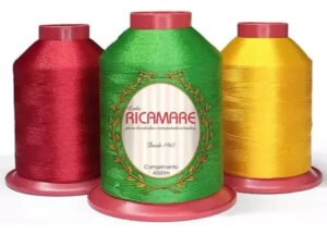 Kit C/3 Linha De Bordar Ricamare Vc 4000m Cor 2291 Cinzento