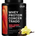 Dux Whey Concentrado 100% Puro Para Ganho De Massa – 900g Sabor Baunilha