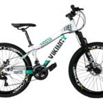 Bicicleta mountain bike VikingX Tuff 25 R26 tamanho do Quadro 13″ – branco/verde