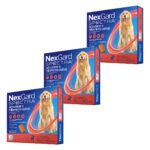 3 Nexgard Spectra 30,1 A 60kg Pulga Carrapato Sarna Vermes