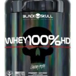 Whey 100% HD Pote 900g – Black Skull Morango