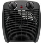 Aquecedor Elétrico 2 Em 1 Kian Preto 1500w Aq100 2 Níveis De Aquecimento + Ventilação