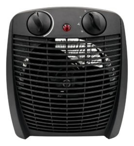 Aquecedor Elétrico 2 Em 1 Kian Preto 1500w Aq100 2 Níveis De Aquecimento + Ventilação