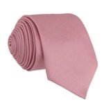 Gravata Masculina Premium Tradicional Padrinhos Casamento Noivos Semi Slim Várias Cores Rose Gold