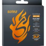 Encordoamento Guitarra Solez 010 Dlp Grey Aloy Slg10ga Jogo Cordas Profissional Resistente Anti-Oxidação