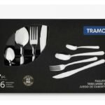 Faqueiro Tramontina 24 Peças Inox Jogo De Talheres Completo 6 Pessoas, Resistente, Não Enferruja, Fácil Limpeza, Kit Talheres Inox Premium Para Cozinha, Mesa Posta E Dia A Dia