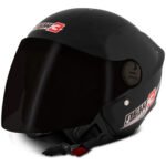 Capacete Aberto Pro Tork New Liberty Three ABS Micrométrico Viseira Simples 58cm Preto Fosco