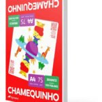 Papel Sulfite Chamequinho Branco A4 75g 210x297mm Uso Escolar Artístico e Profissional 100 Folhas