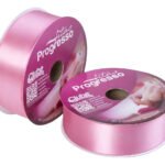 Fita Cetim Progresso Rosa Escuro Nº9 38mm 50m Artesanato Decoração
