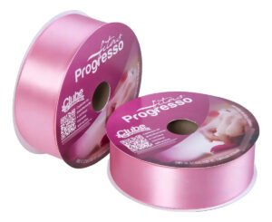 Fita Cetim Progresso Rosa Escuro Nº9 38mm 50m Artesanato Decoração