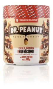 Pasta de Amendoim Dr Peanut com Whey Isolado Sabor Bom 600g Gourmet
