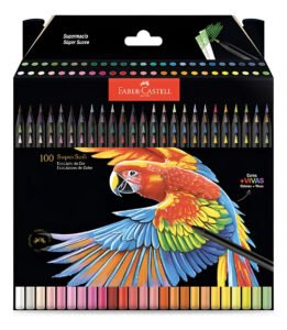 Lápis De Cor 100 Cores Supersoft Cores Vivas Faber Castell