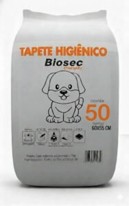Tapete Higiênico para Cachorro 50 Unidades 60x55cm com Gel Absorvente Fralda Manta Pet Cão