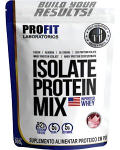 Suplemento en pó ProFit Laboratórios Proteínas de Isolate Protein Mix sabor baunilha x 900g